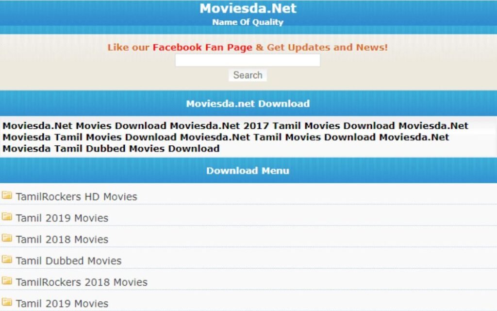 Moviesda 2020 – HD Tamil Movies Download Website Movies