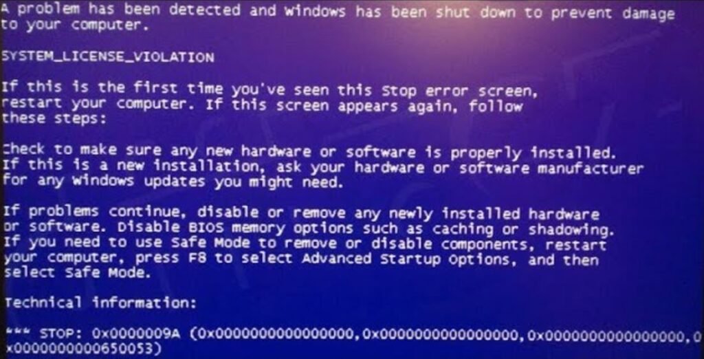 How to Fix Windows XP Error Code 0x0000009a